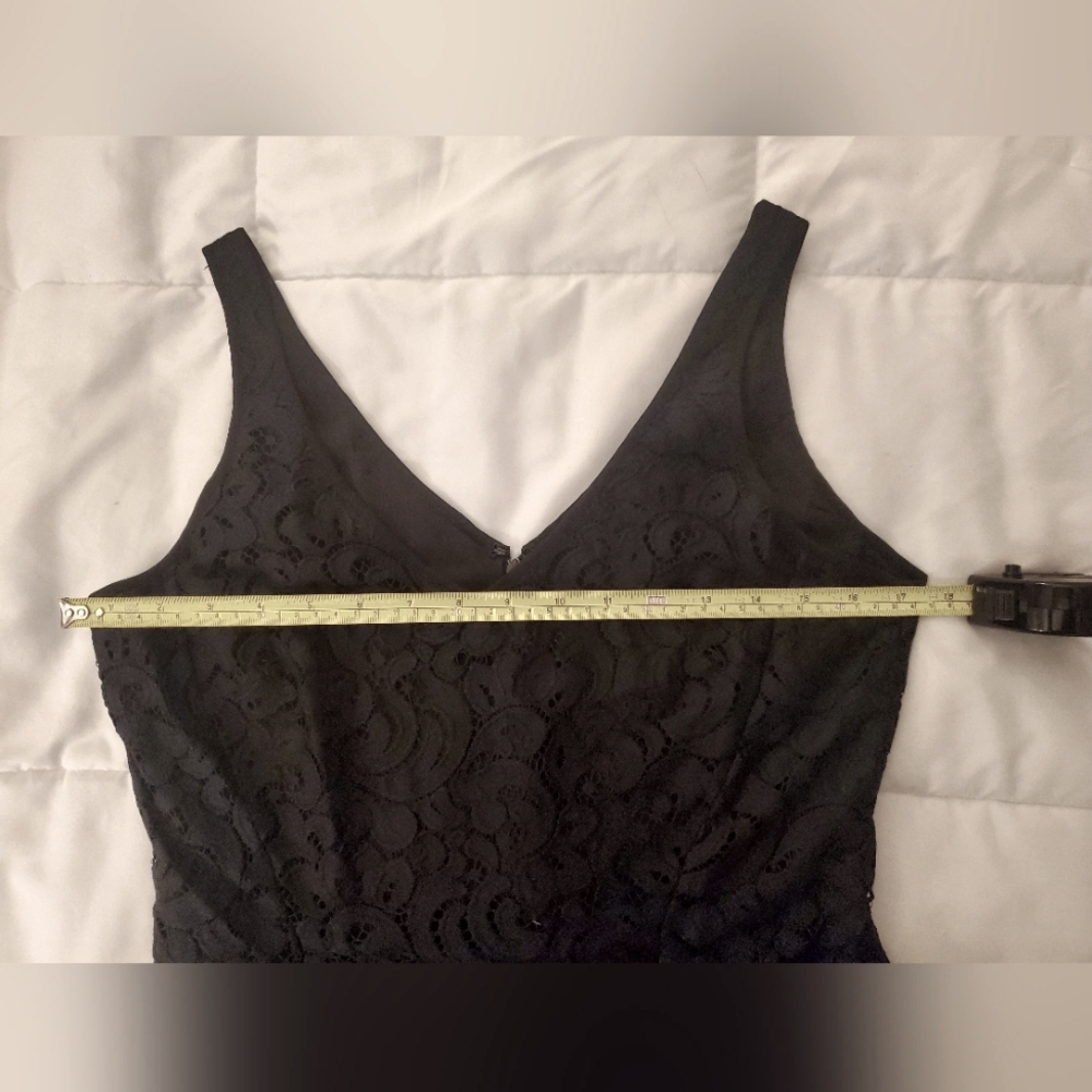 LOFT Black Lace V-Neck Dress - Picture 8 of 8